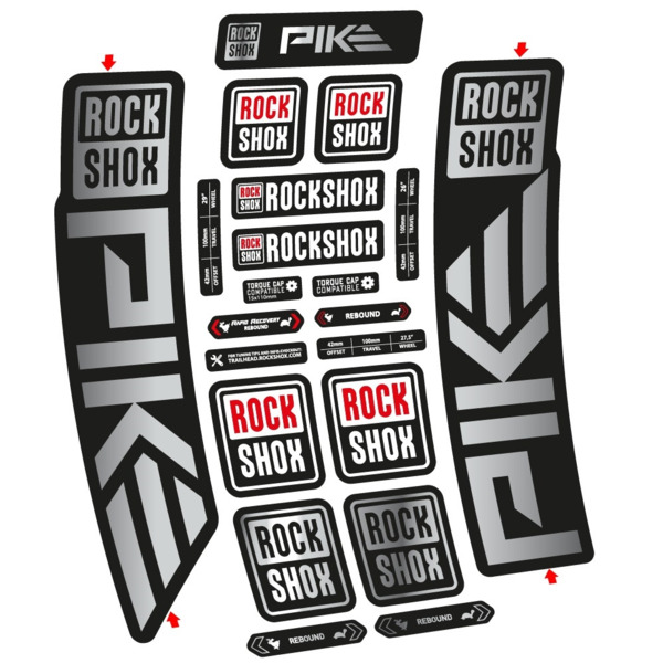 Rock Shox Pike 2023 Pegatinas en vinilo adhesivo Horquilla (16)