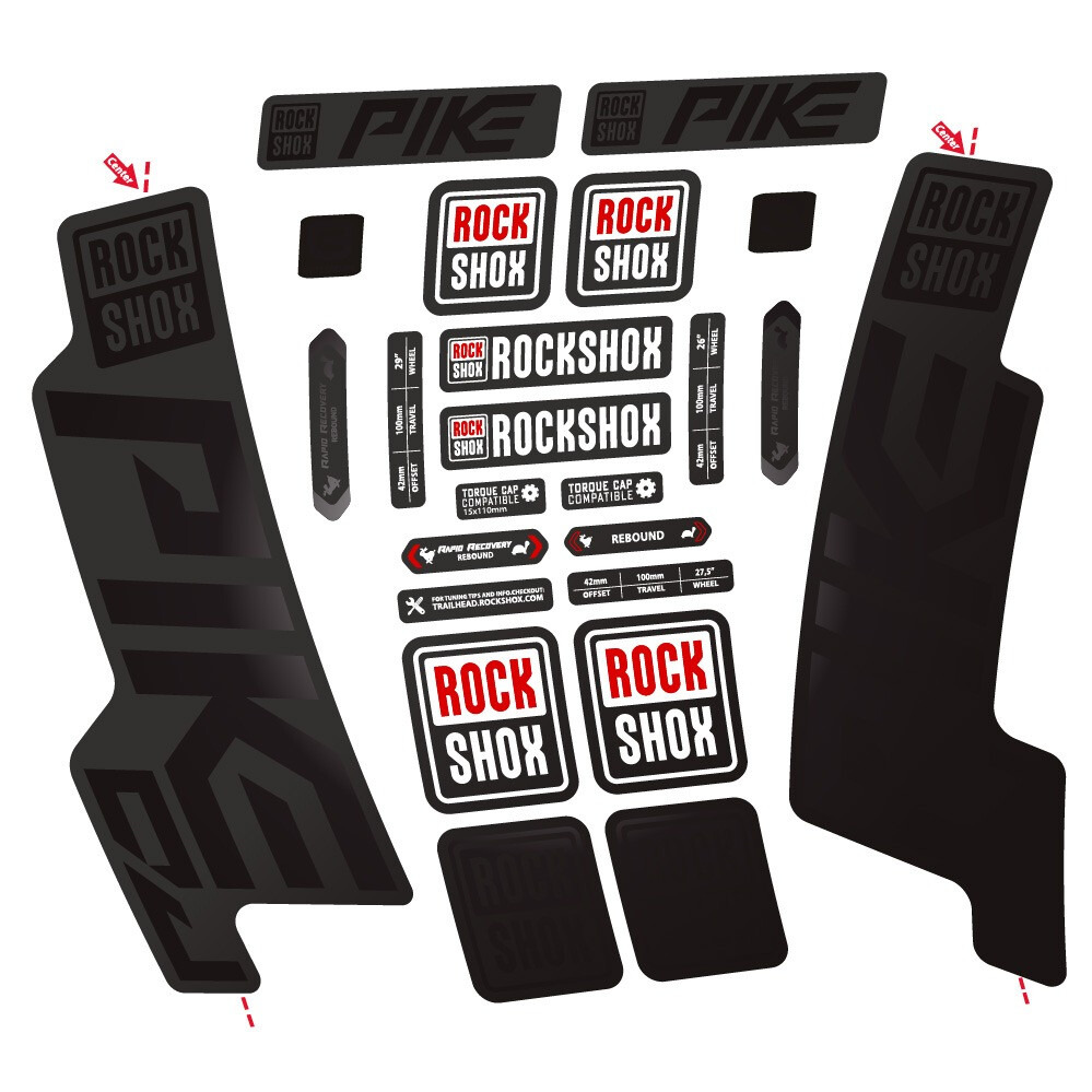 Rock Shox Pike DJ Pegatinas en vinilo adhesivo Horquilla (12)