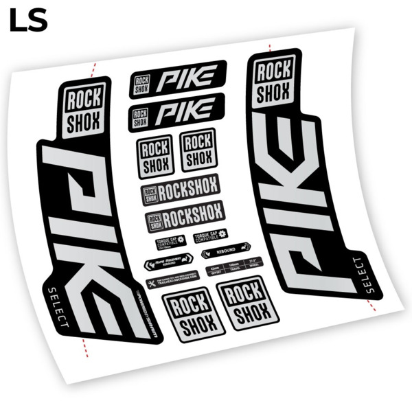 Rock Shox Pike Select 2021 Pegatinas en vinilo adhesivo horquilla (10)