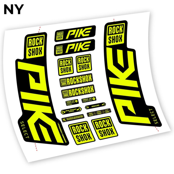 Rock Shox Pike Select 2021 Pegatinas en vinilo adhesivo horquilla (16)
