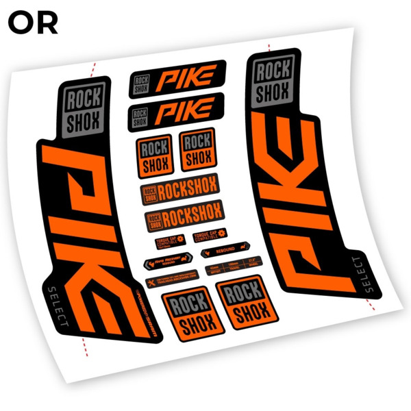 Rock Shox Pike Select 2021 Pegatinas en vinilo adhesivo horquilla (17)
