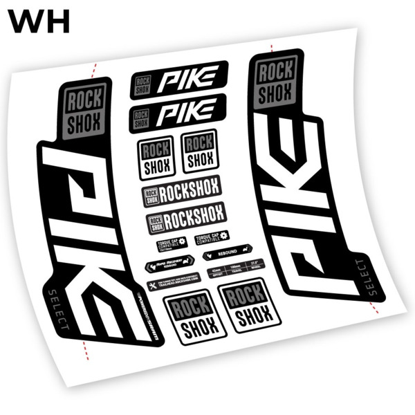 Rock Shox Pike Select 2021 Pegatinas en vinilo adhesivo horquilla (21)
