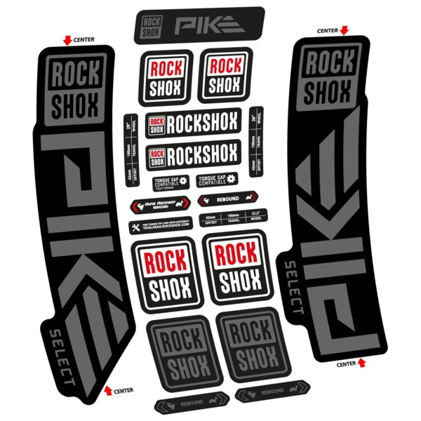 Rock Shox Pike Select 2023 Pegatinas en vinilo adhesivo Horquilla (1)