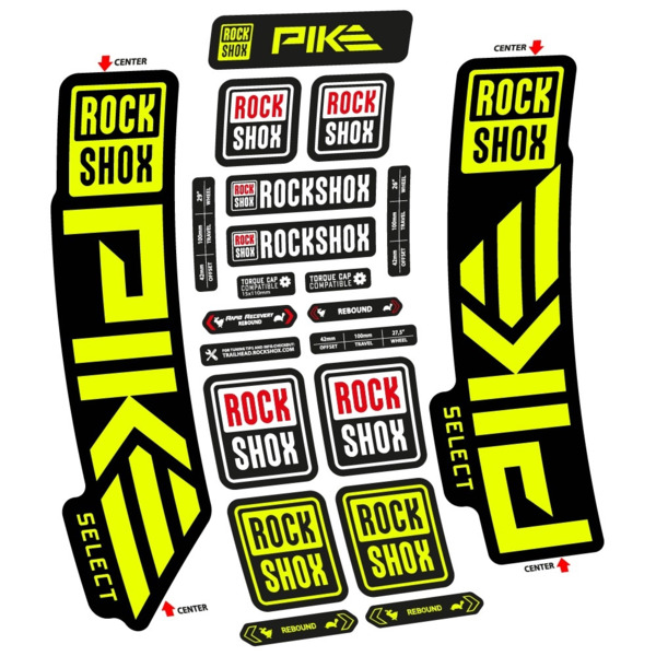 Rock Shox Pike Select 2023 Pegatinas en vinilo adhesivo Horquilla (2)
