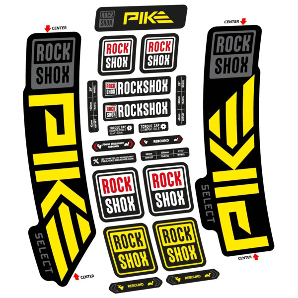 Rock Shox Pike Select 2023 Pegatinas en vinilo adhesivo Horquilla (3)