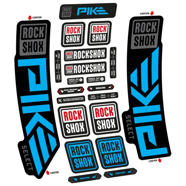 Rock Shox Pike Select 2023 Pegatinas en vinilo adhesivo Horquilla (4)