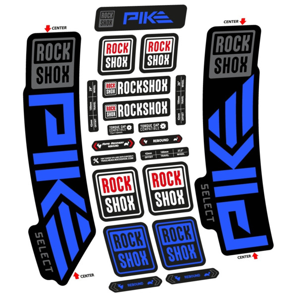 Rock Shox Pike Select 2023 Pegatinas en vinilo adhesivo Horquilla (5)