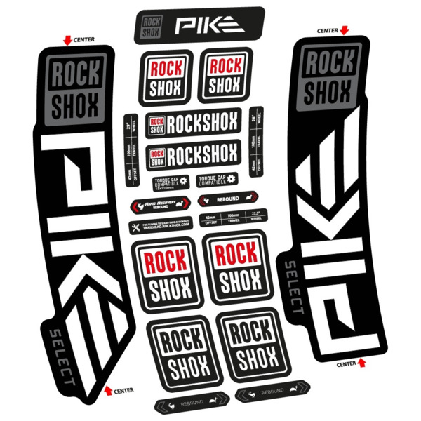 Rock Shox Pike Select 2023 Pegatinas en vinilo adhesivo Horquilla (6)
