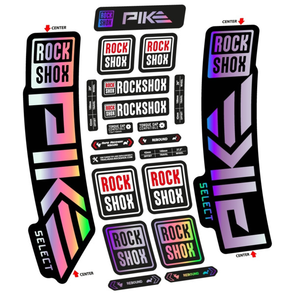 Rock Shox Pike Select 2023 Pegatinas en vinilo adhesivo Horquilla (8)
