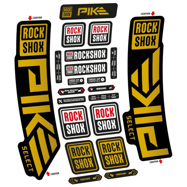 Rock Shox Pike Select 2023 Pegatinas en vinilo adhesivo Horquilla (13)
