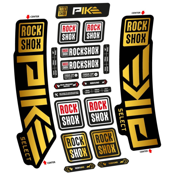 Rock Shox Pike Select 2023 Pegatinas en vinilo adhesivo Horquilla (14)
