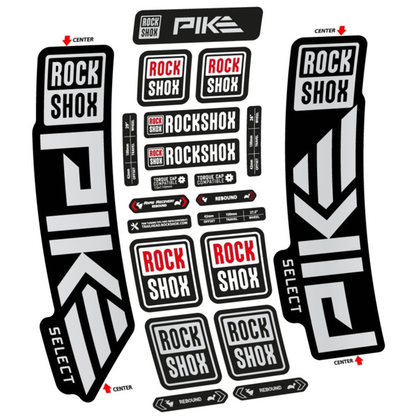Rock Shox Pike Select 2023 Pegatinas en vinilo adhesivo Horquilla (15)