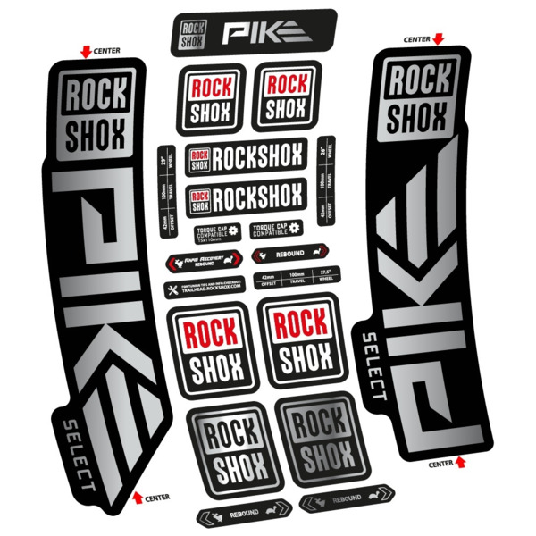 Rock Shox Pike Select 2023 Pegatinas en vinilo adhesivo Horquilla (16)