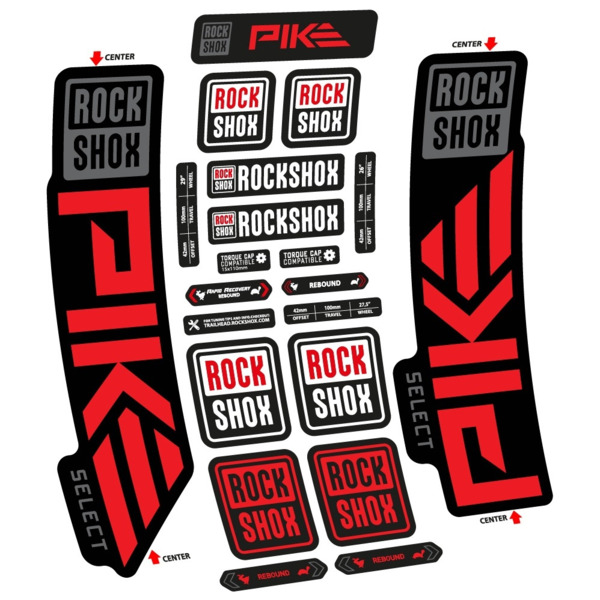Rock Shox Pike Select 2023 Pegatinas en vinilo adhesivo Horquilla (19)