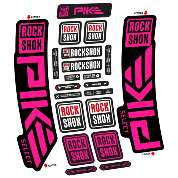 Rock Shox Pike Select 2023 Pegatinas en vinilo adhesivo Horquilla (20)