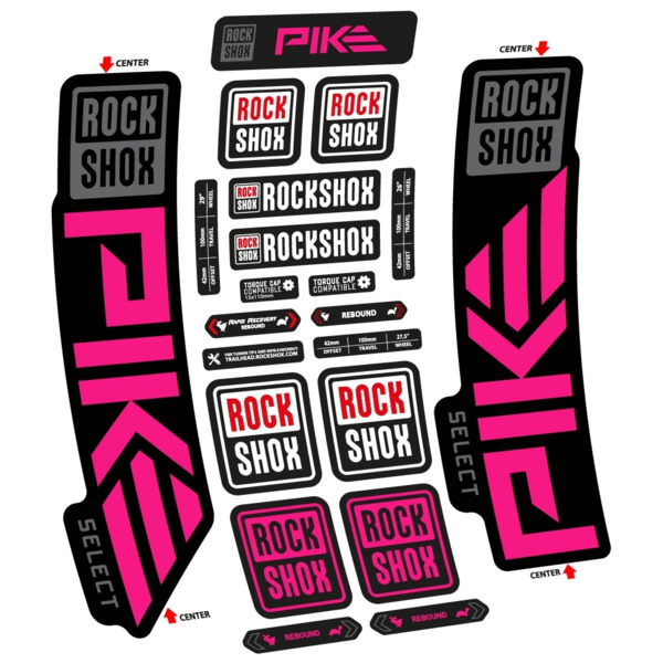 Rock Shox Pike Select 2023 Pegatinas en vinilo adhesivo Horquilla (21)