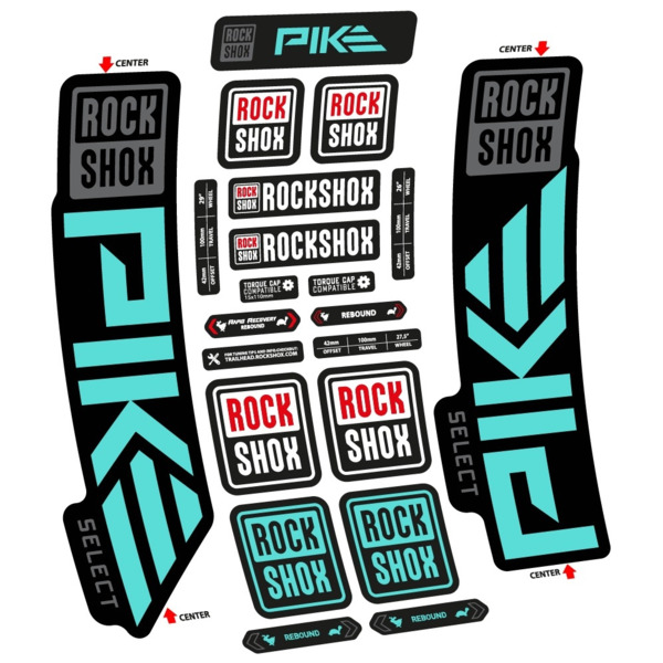 Rock Shox Pike Select 2023 Pegatinas en vinilo adhesivo Horquilla (22)