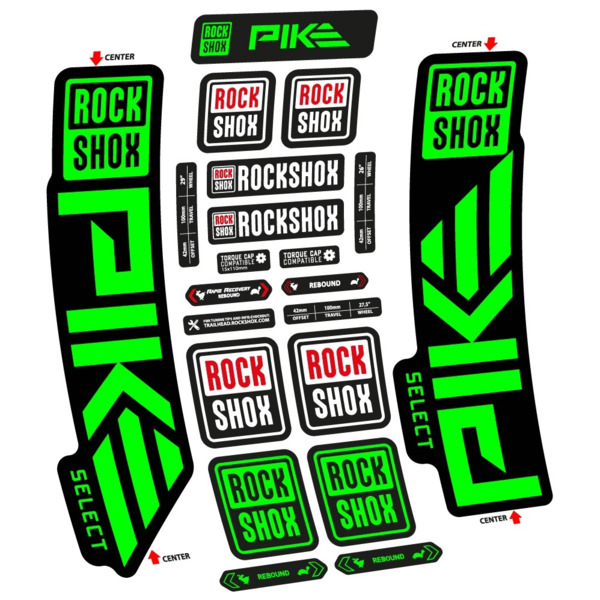 Rock Shox Pike Select 2023 Pegatinas en vinilo adhesivo Horquilla (23)