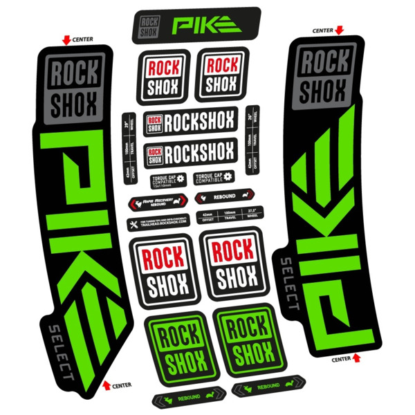Rock Shox Pike Select 2023 Pegatinas en vinilo adhesivo Horquilla (24)