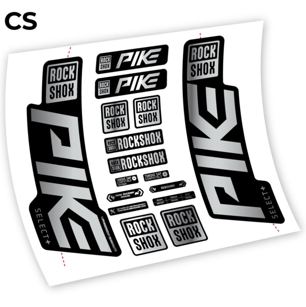 Rock Shox Pike Select Plus 2021 Pegatinas en vinilo adhesivo horquilla (6)
