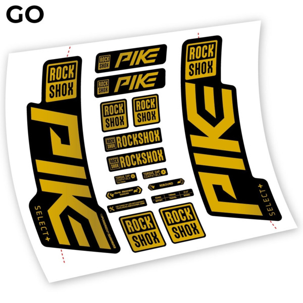 Rock Shox Pike Select Plus 2021 Pegatinas en vinilo adhesivo horquilla (8)