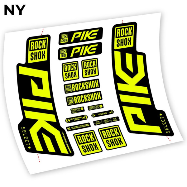 Rock Shox Pike Select Plus 2021 Pegatinas en vinilo adhesivo horquilla (16)