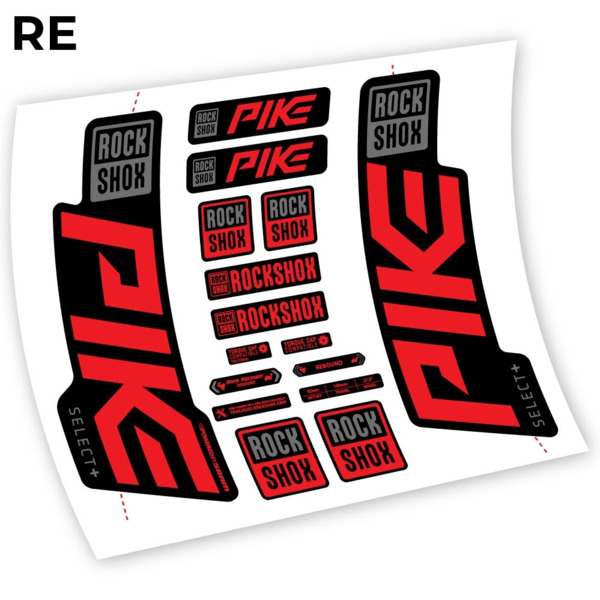 Rock Shox Pike Select Plus 2021 Pegatinas en vinilo adhesivo horquilla (18)