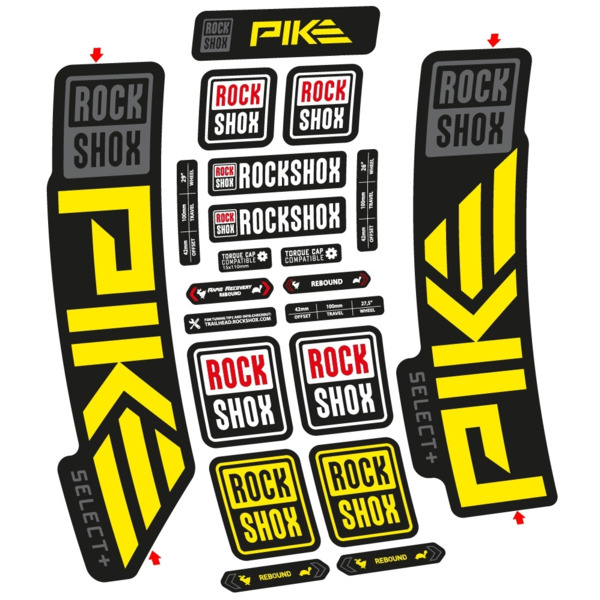 Rock Shox Pike Select PLus 2023 Pegatinas en vinilo adhesivo Horquilla (3)