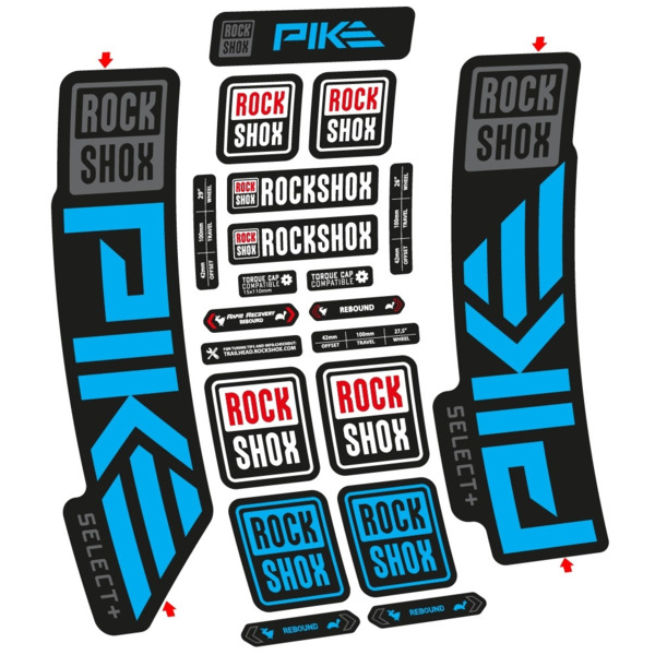 Rock Shox Pike Select PLus 2023 Pegatinas en vinilo adhesivo Horquilla (4)