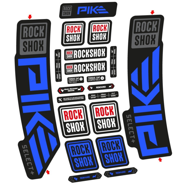 Rock Shox Pike Select PLus 2023 Pegatinas en vinilo adhesivo Horquilla (5)