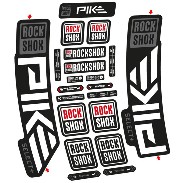 Rock Shox Pike Select PLus 2023 Pegatinas en vinilo adhesivo Horquilla (6)