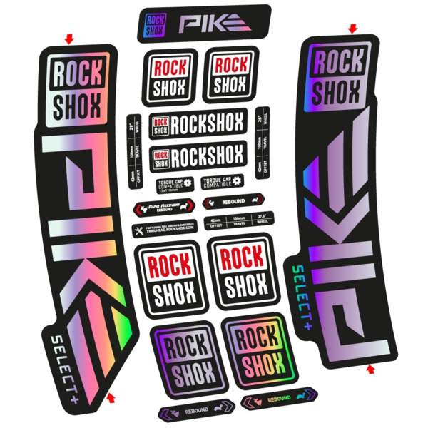 Rock Shox Pike Select PLus 2023 Pegatinas en vinilo adhesivo Horquilla (8)