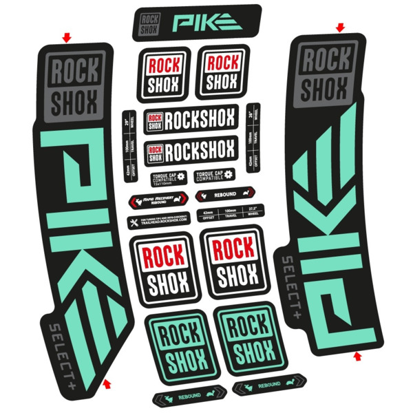 Rock Shox Pike Select PLus 2023 Pegatinas en vinilo adhesivo Horquilla (9)