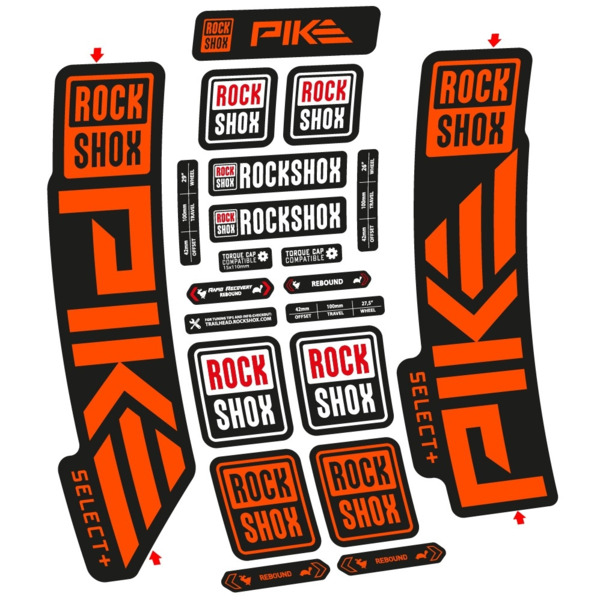 Rock Shox Pike Select PLus 2023 Pegatinas en vinilo adhesivo Horquilla (10)