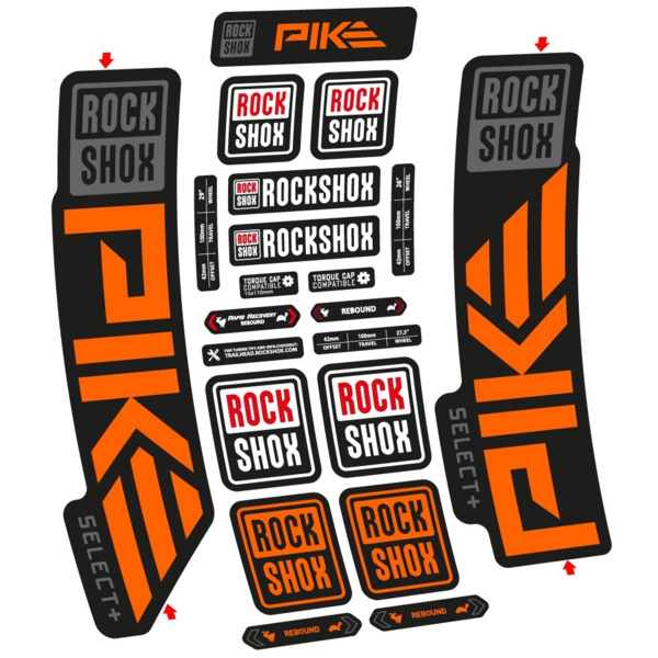 Rock Shox Pike Select PLus 2023 Pegatinas en vinilo adhesivo Horquilla (11)