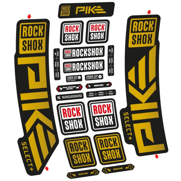 Rock Shox Pike Select PLus 2023 Pegatinas en vinilo adhesivo Horquilla (13)