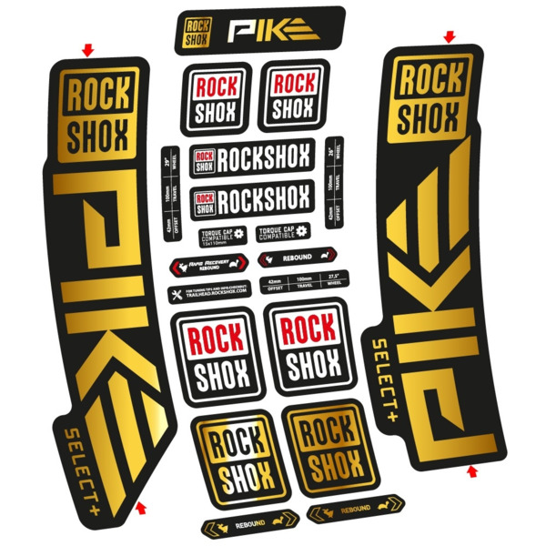 Rock Shox Pike Select PLus 2023 Pegatinas en vinilo adhesivo Horquilla (14)