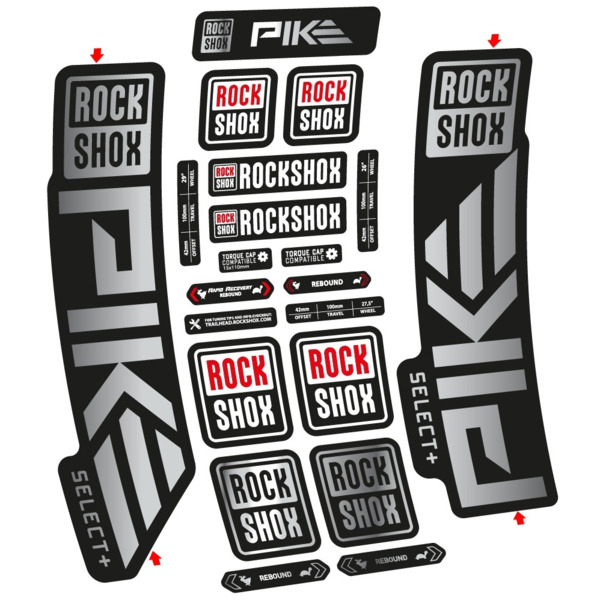 Rock Shox Pike Select PLus 2023 Pegatinas en vinilo adhesivo Horquilla (16)