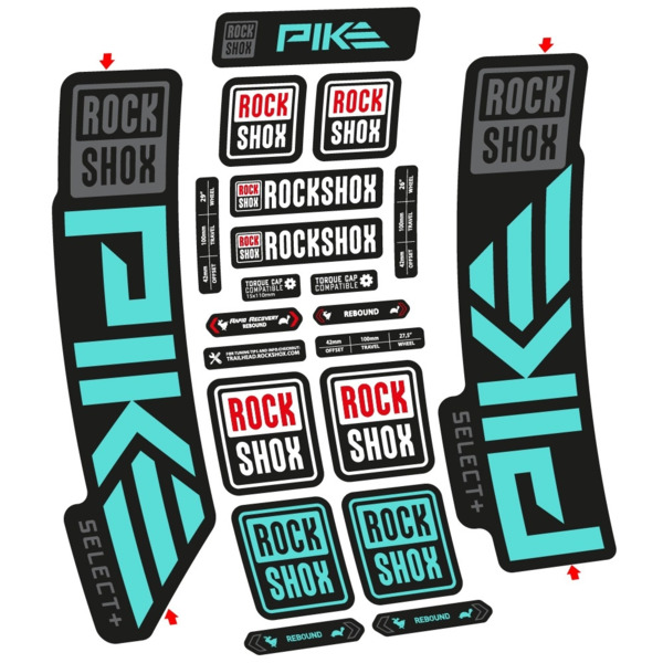 Rock Shox Pike Select PLus 2023 Pegatinas en vinilo adhesivo Horquilla (22)
