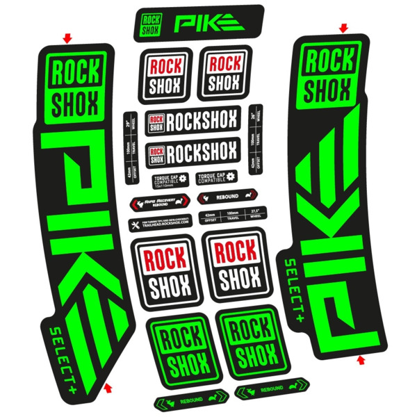 Rock Shox Pike Select PLus 2023 Pegatinas en vinilo adhesivo Horquilla (23)