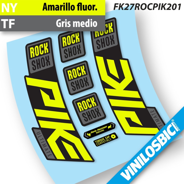 Rock Shox Pike Ultimate 2020-2021 pegatinas en vinilo adhesivo horquilla (1)