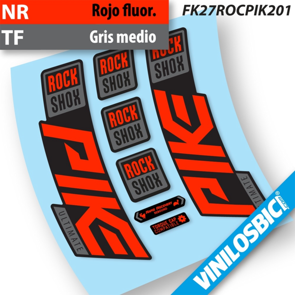 Rock Shox Pike Ultimate 2020-2021 pegatinas en vinilo adhesivo horquilla (2)