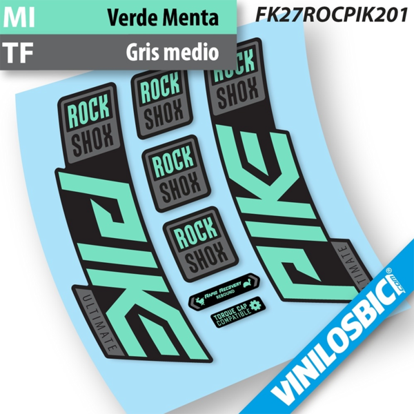 Rock Shox Pike Ultimate 2020-2021 pegatinas en vinilo adhesivo horquilla (7)