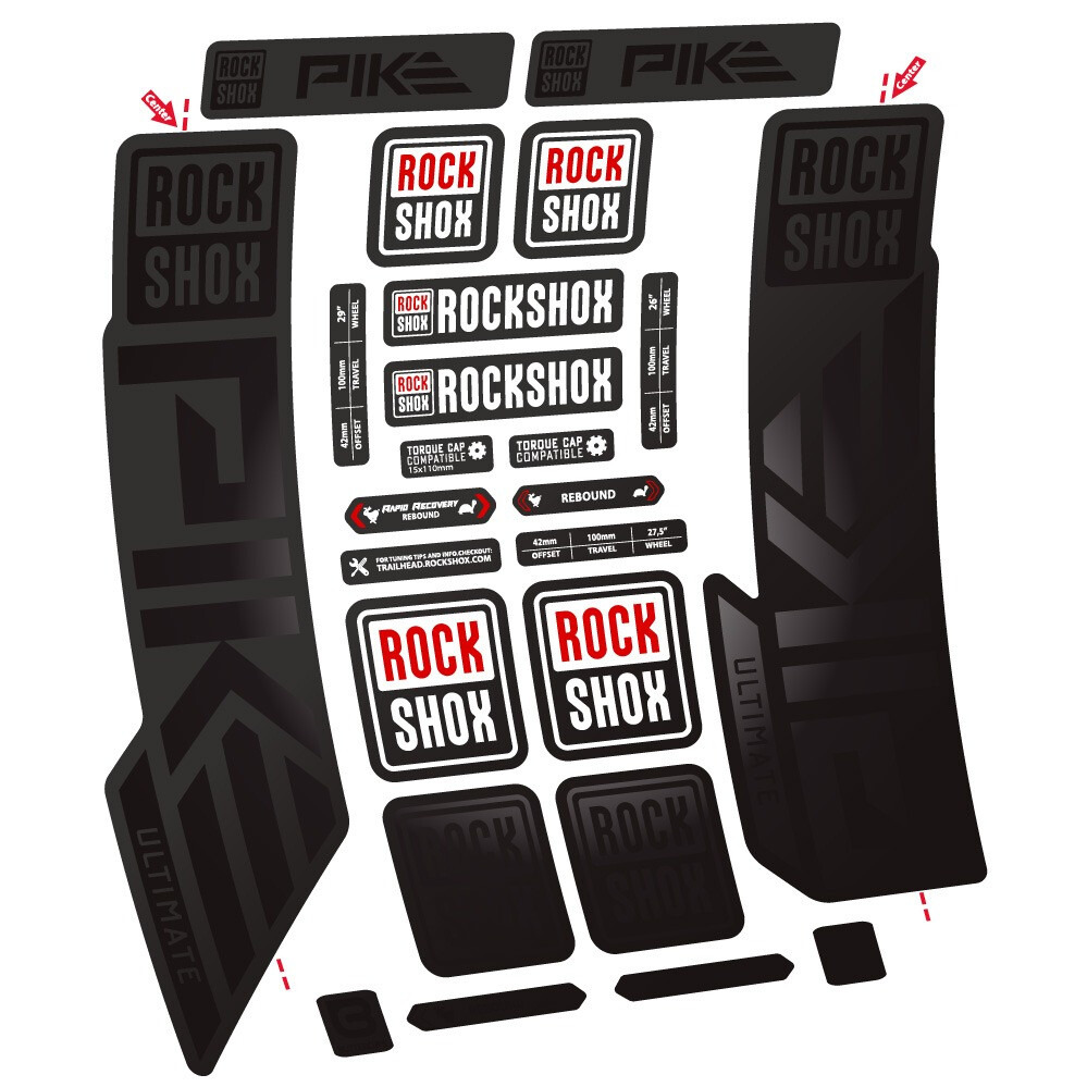 Rock Shox Pike Ultimate Pegatinas en vinilo adhesivo Horquilla (12)