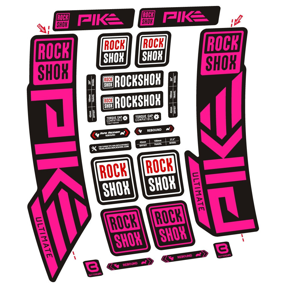 Rock Shox Pike Ultimate Pegatinas en vinilo adhesivo Horquilla (20)