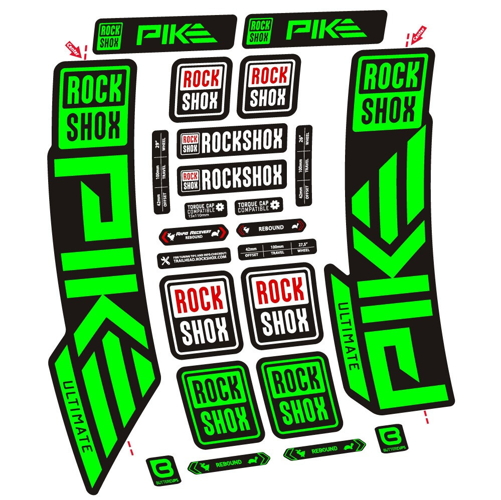 Rock Shox Pike Ultimate Pegatinas en vinilo adhesivo Horquilla (23)
