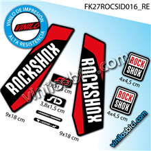Rock Shox Sid vinilos adhesivos