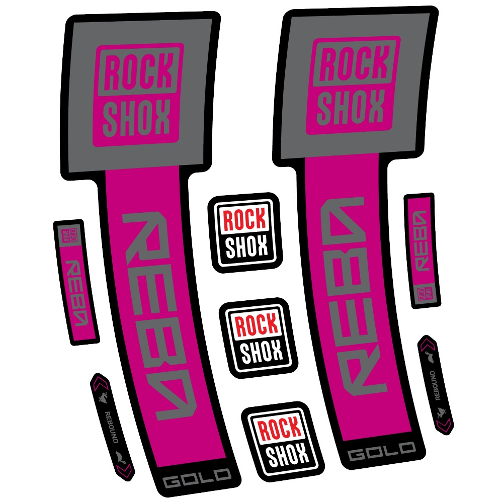Rock Shox Reba Gold Pegatinas en vinilo adhesivo Horquilla (1)
