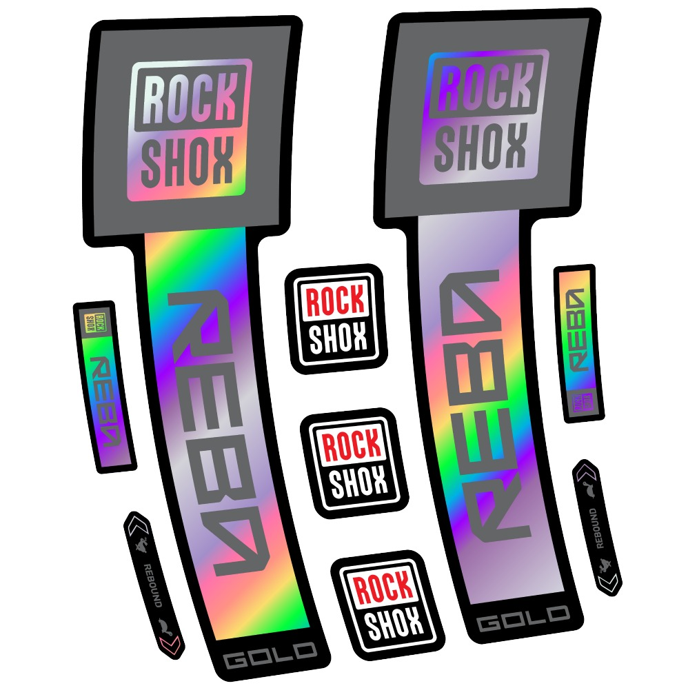 Rock Shox Reba Gold Pegatinas en vinilo adhesivo Horquilla (8)