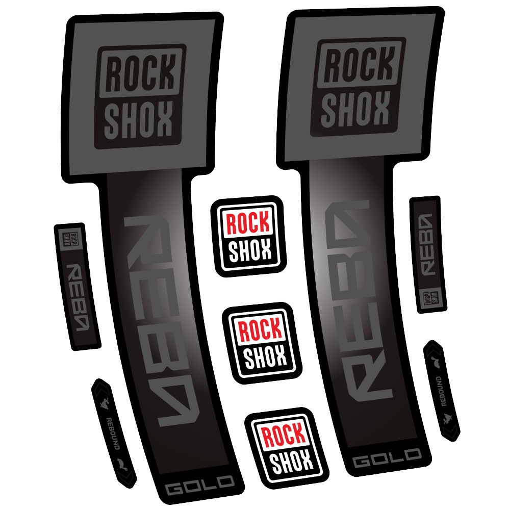 Rock Shox Reba Gold Pegatinas en vinilo adhesivo Horquilla (12)